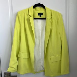 Lime green/yellow blazer gently worn Sz S ✨